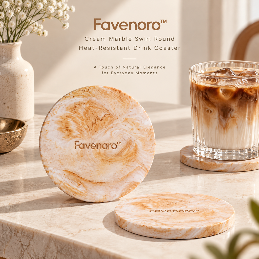 Favenoro™ Sculptural Modern Home Decor Accent Piece& Coaster Accent Piece