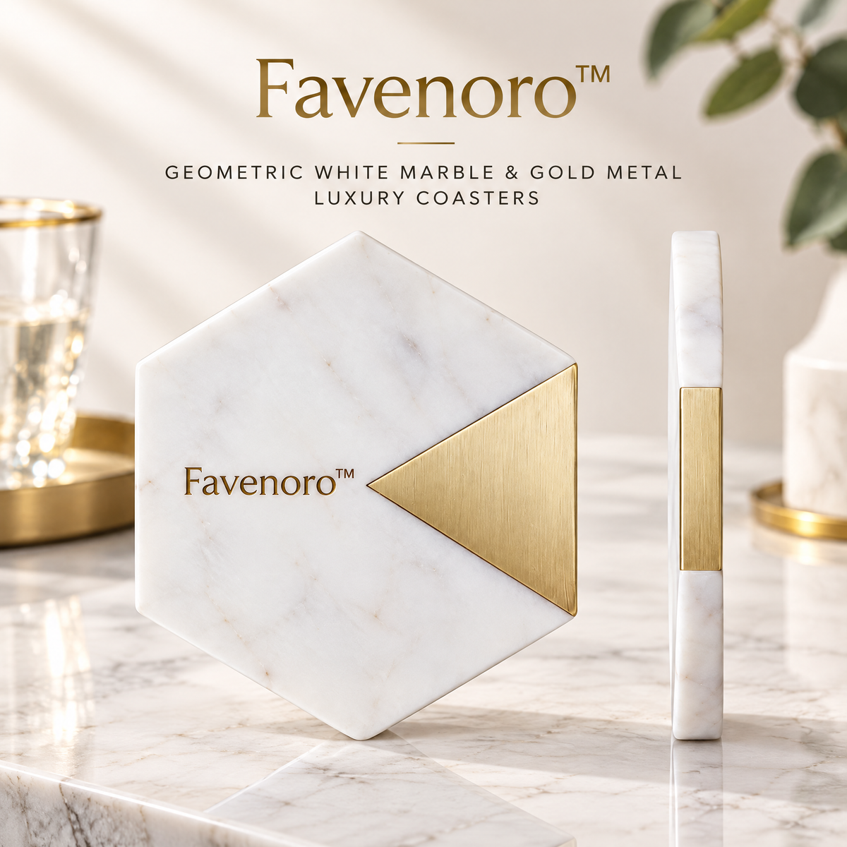 Favenoro™ Sculptural Decorative Drink Coaster