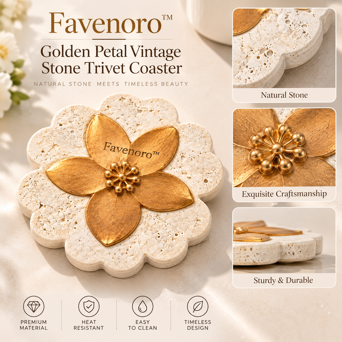 Favenoro™ Artistic Sculptural Drink Coaster