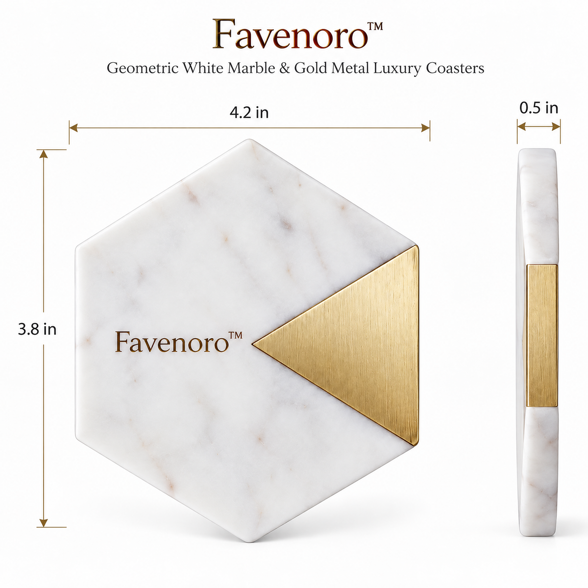 Favenoro™ Sculptural Decorative Drink Coaster