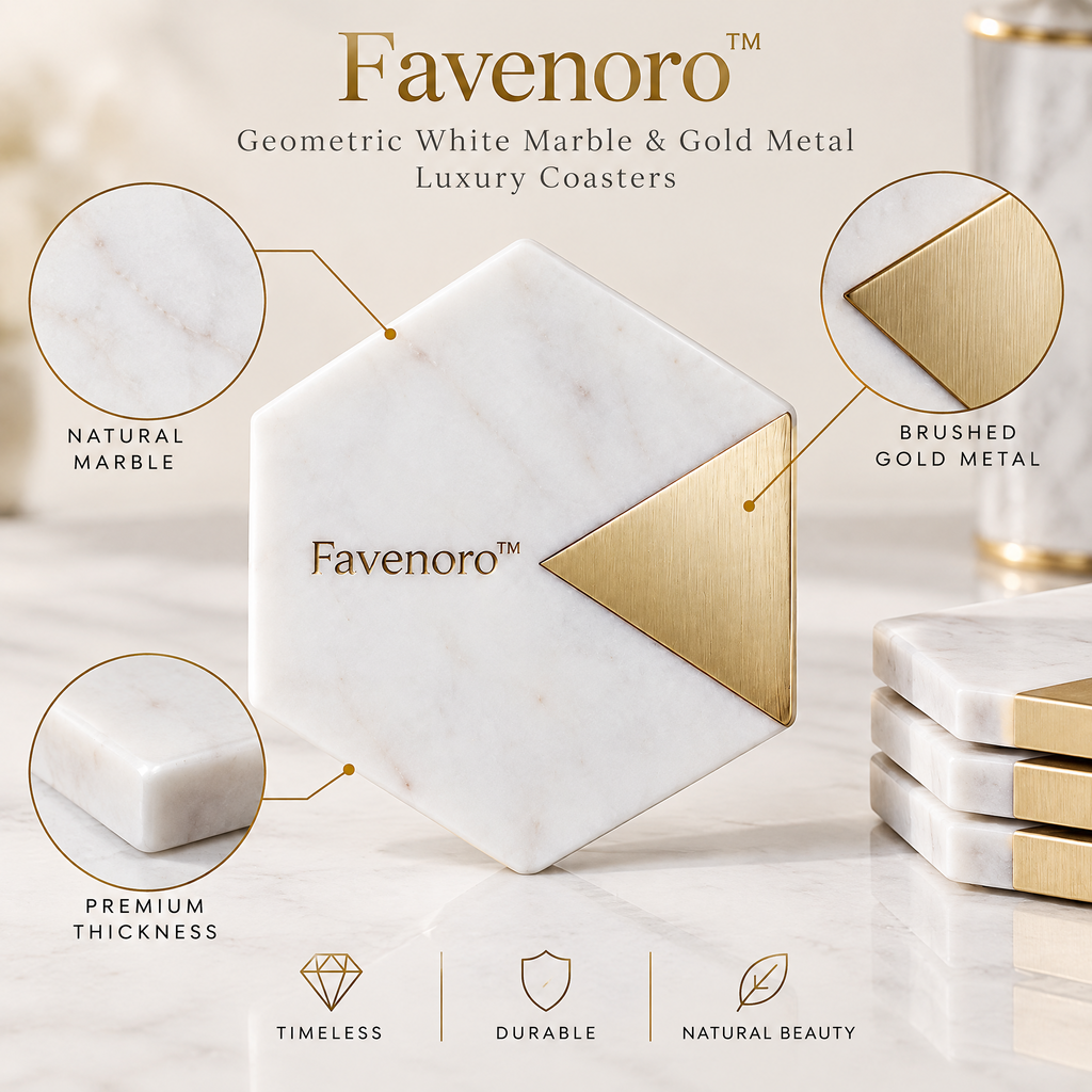 Favenoro™ Sculptural Decorative Drink Coaster