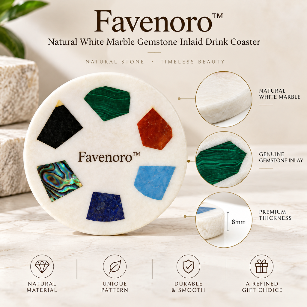 Favenoro™ Sculptural Art Drink Coaster