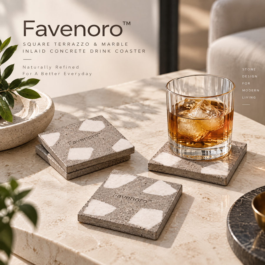 Favenoro™ Organic Sculptural Drink Coaster