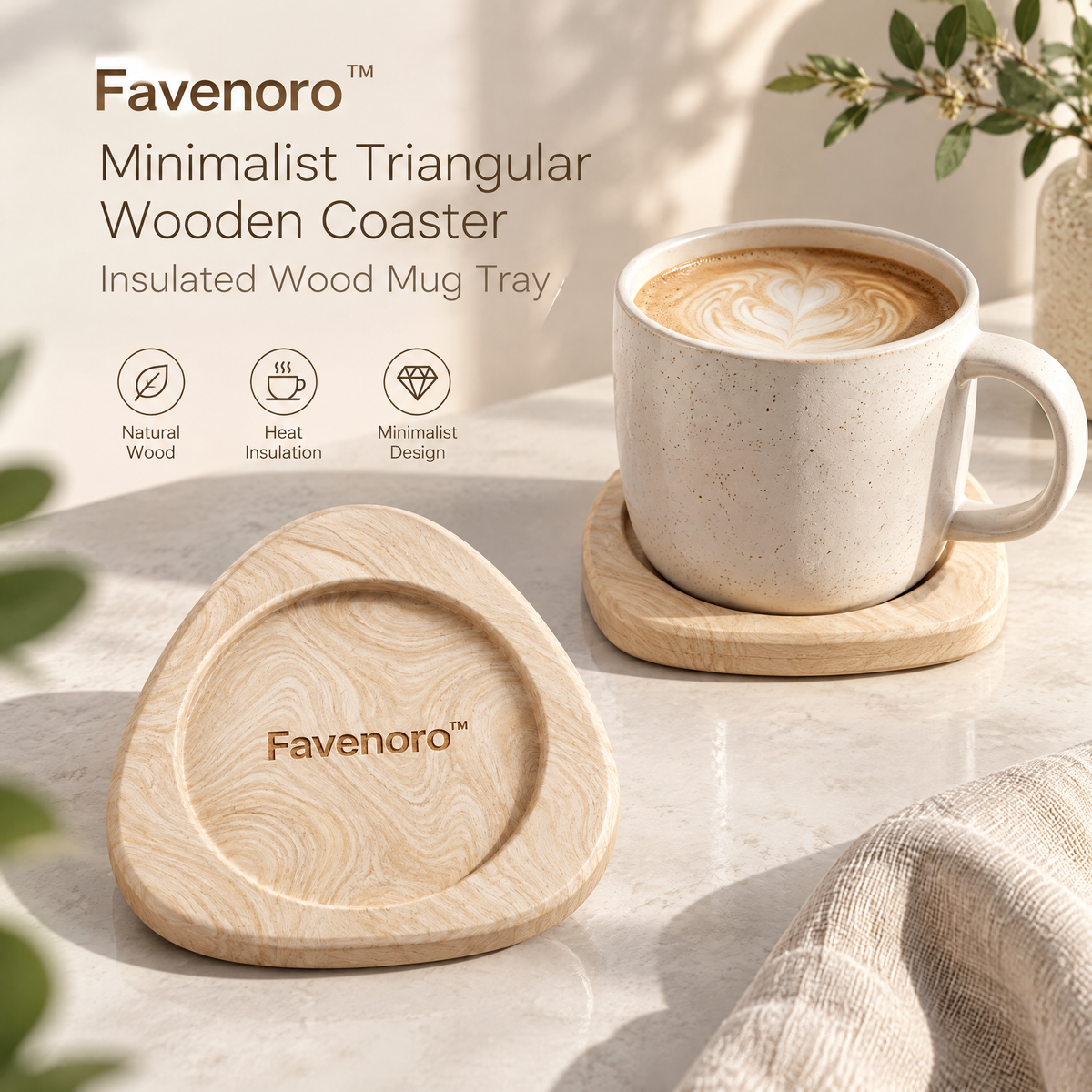 Favenoro™ Contemporary Artistic Drink Coaster
