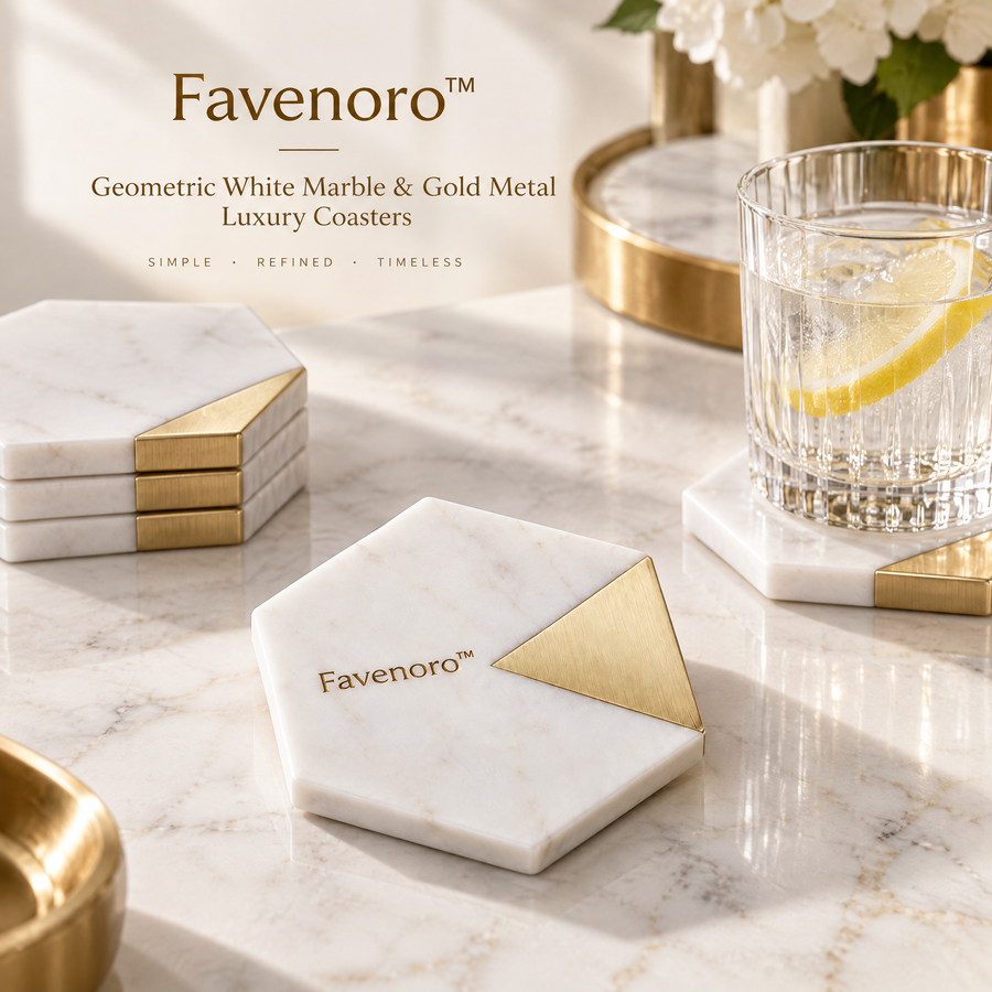 Favenoro™ Sculptural Decorative Drink Coaster