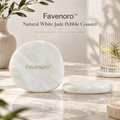 Favenoro™ Natural White Jade Pebble Drink Coaster