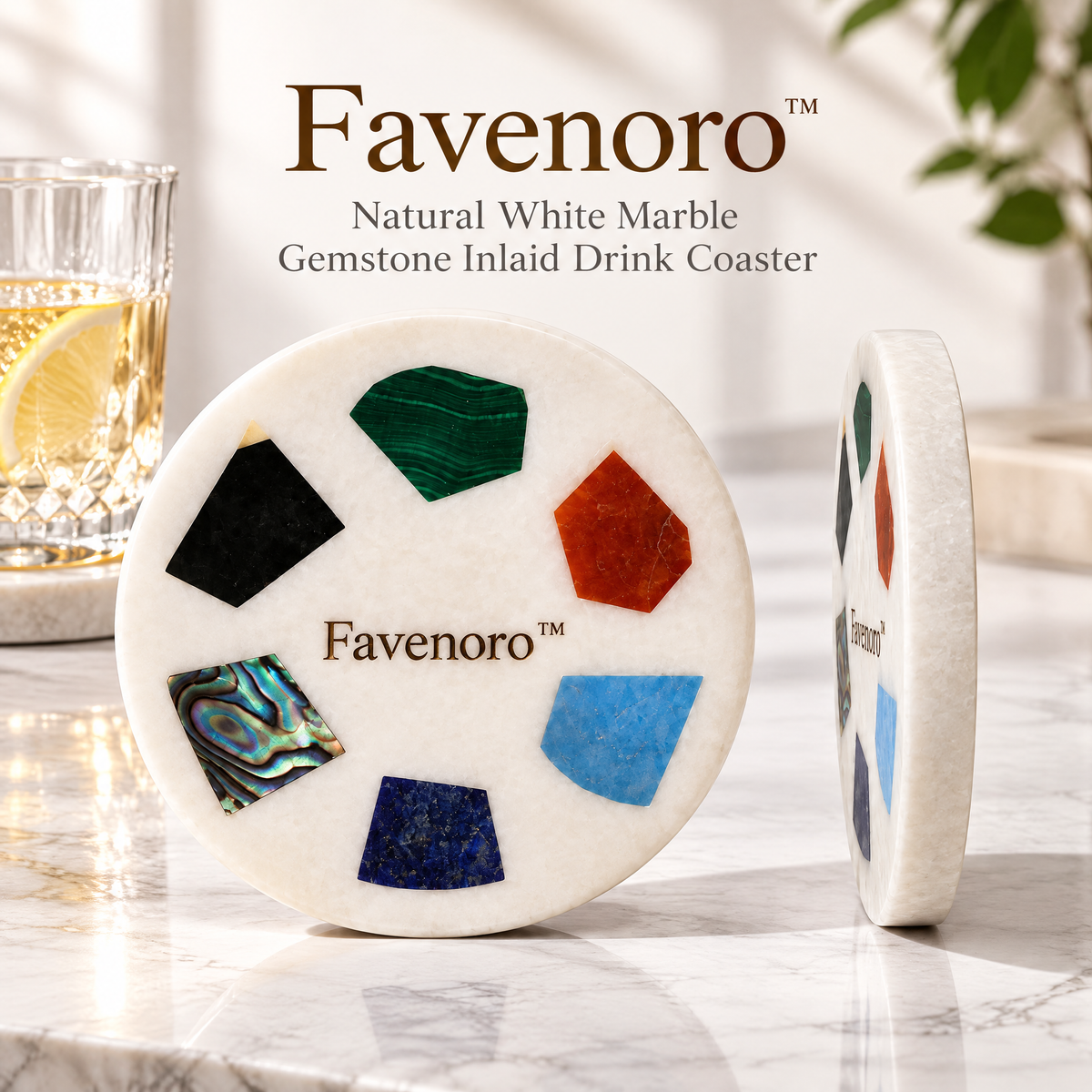 Favenoro™ Sculptural Art Drink Coaster